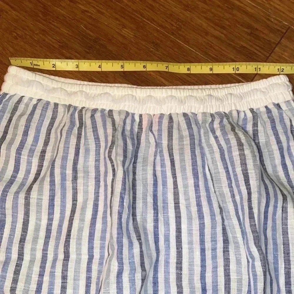 Sita Murt - 100 % linen blue/white stripe skirt - new w/o tag - size 40 (US 8) - Picture 8 of 9